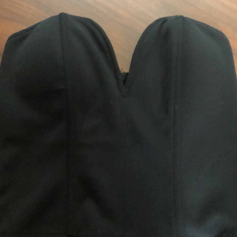 BLACK CORSET TUBE TOP